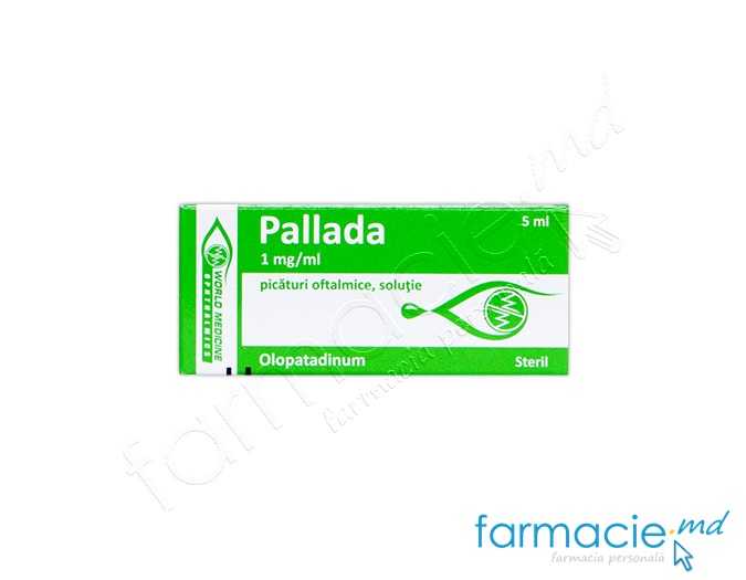Pallada 1 mg/ml / 5 ml picături oftalmice, soluţie