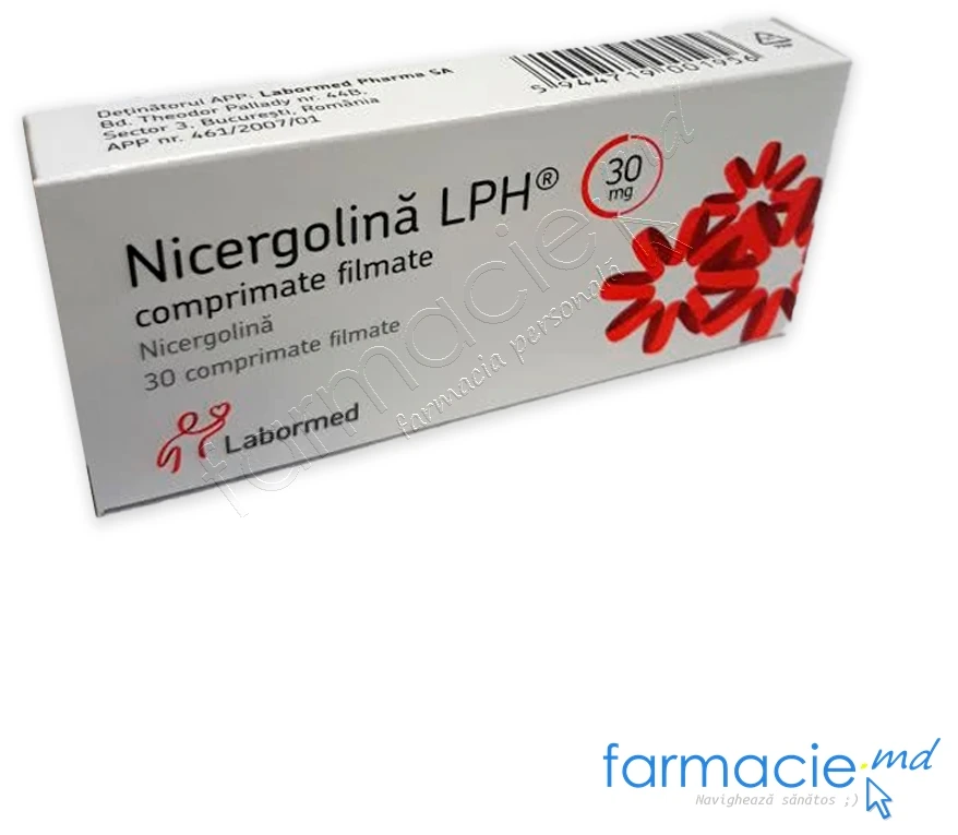 Nicergolină LPH 30 mg 30 mg comprimate filmate
