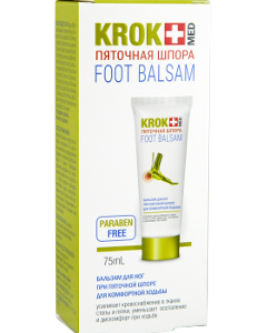 Fitobiotehnologhii KROK MED pentru pinten calcaneu 75 ml Balsam 1 comp