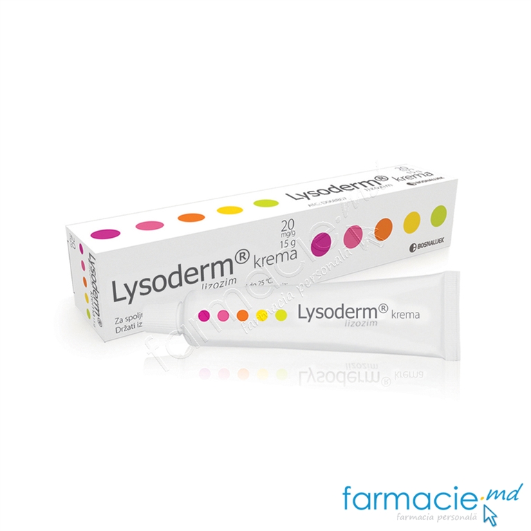 Lysoderm 20 mg/g / 15 g cremă