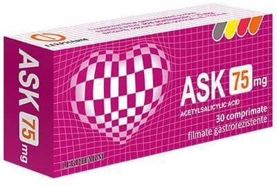 ASK 75 mg comprimate gastrorezistente