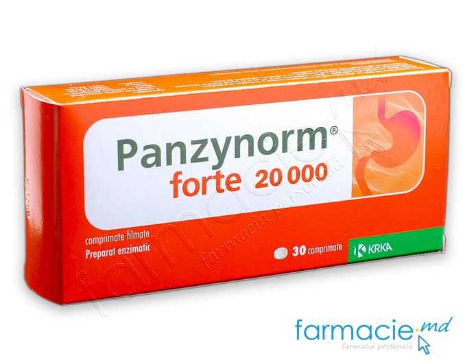 Panzynorm forte 20000 20000 UA/12000 UA/900 UA comprimate filmate