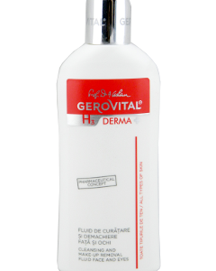 Farmec Gerovital H3 Derma+ fluid de curatare si demachiere fat 1 comp