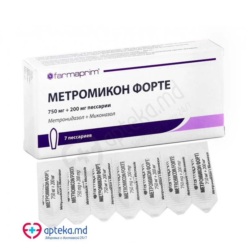 Metromicon Forte 750 mg/200 mg ovule