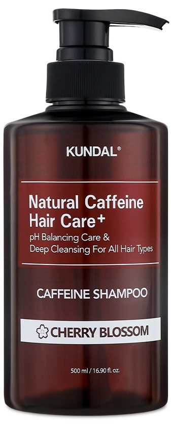 Şampon anticădere cu cofeină Kundal Caffeine Shampoo Cherry Blossom 500ml