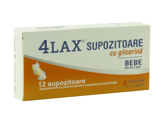 4Lax supozitoare cu glicerină Bebe N12