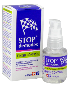 Fitobiotehnologhii STOP DEMODEX gel pentru fata Finish Control gel 30 ml 1 comp