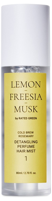 Mist parfumat pentru dezcălcirea părului Rated Green Detangling Perfume Hair Mist 1 Lemon Fresia Musk 80ml