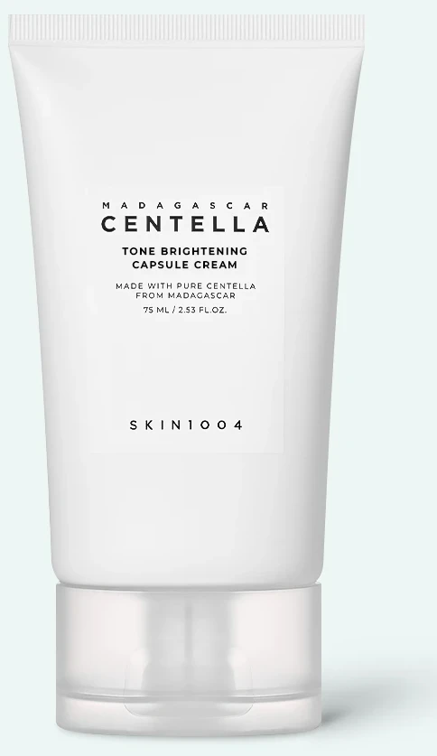 Cremă iluminantă pentru uniformizarea tenului cu acid tranexamic Skin1004 Madagascar centella tone brightening capsule cream 75 ml
