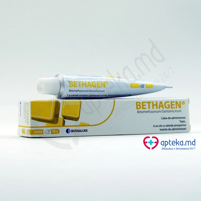 Bethagen 0.5 mg/1 mg/g / 15 g cremă