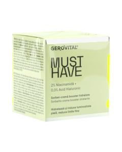 Farmec Gerovital Must Have Sorbet Booster hidrat. 2% Niacinami Cremă 1 comp