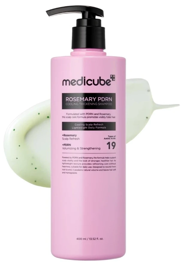Medicube, Rosemary PDRN Cooling Thickening Shampoo, 400 мл