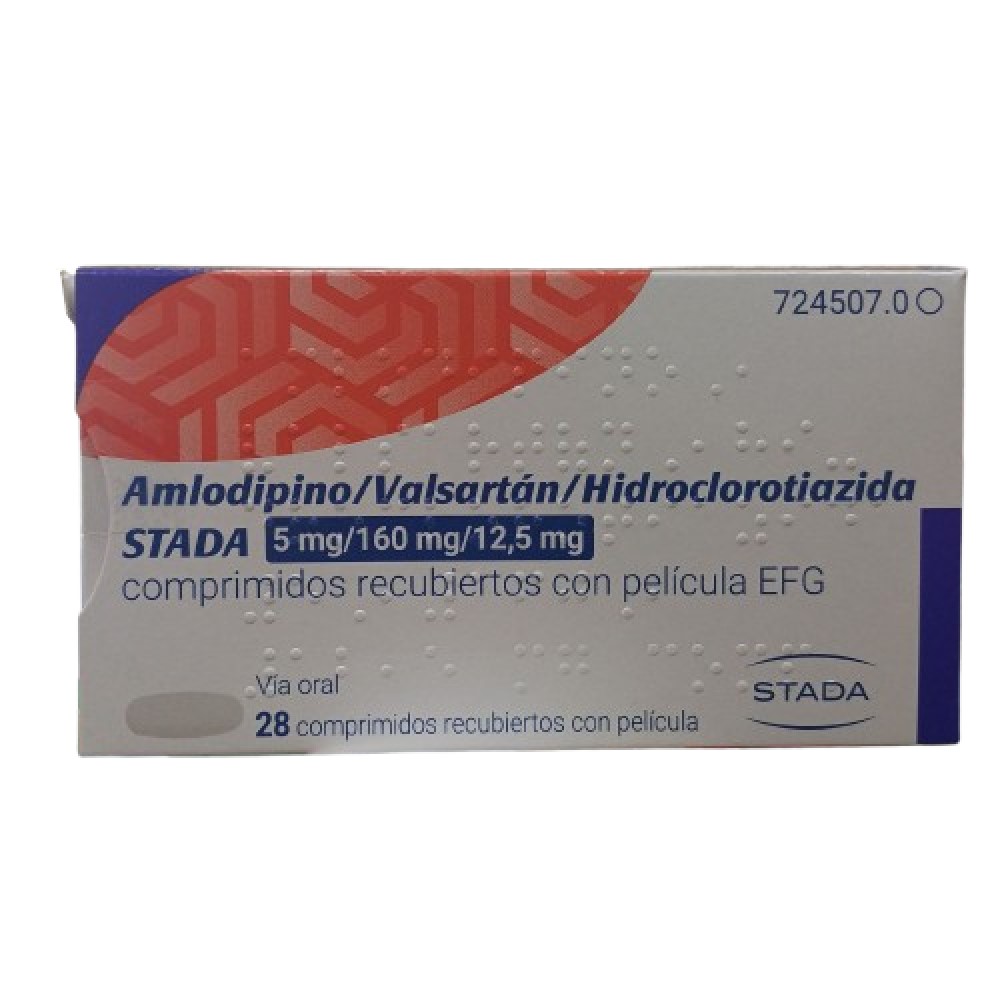 Amlodipino/Valsartan/Hidroclorotiazida STADA 5 mg/160 mg/12,5 mg comprimate filmate