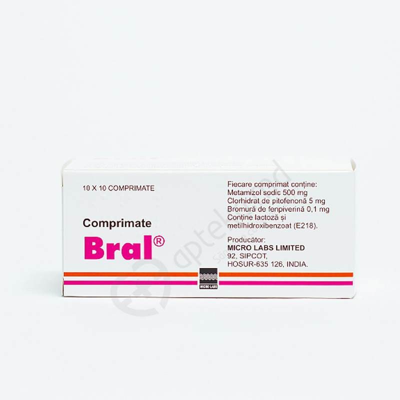 Bral 0.1 mg/500 mg/5 mg comprimate