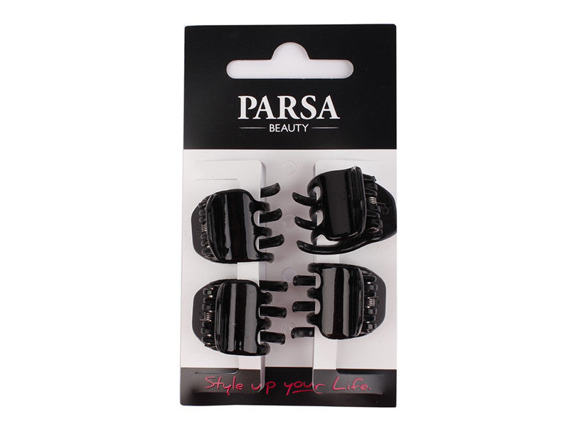 PARSA Beauty Clame de par negru mat Small