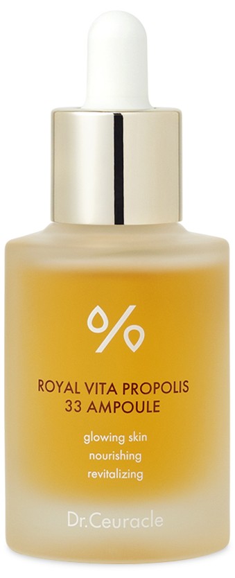 Fiolă de propolis pentru îmbunătățirea tonusului pielii Dr. Ceuracle Royal Vita PROPOLIS 33 Ampoule 30 ml