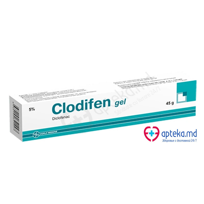 Clodifen 50 mg/g / 45 g gel