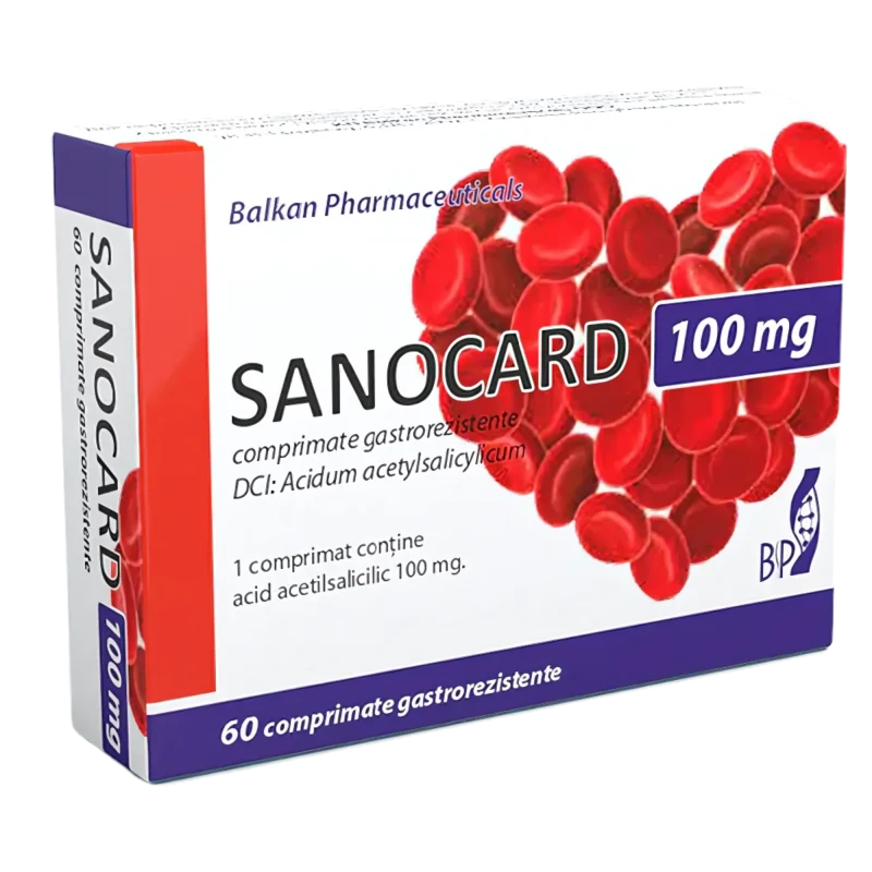 Sanocard 100 mg comprimate gastrorezistente