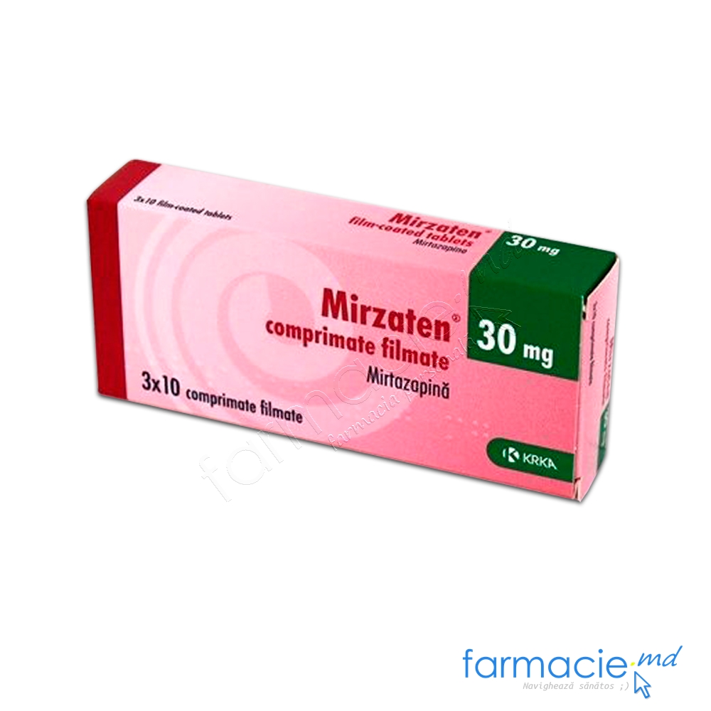 Mirzaten 30 mg comprimate filmate