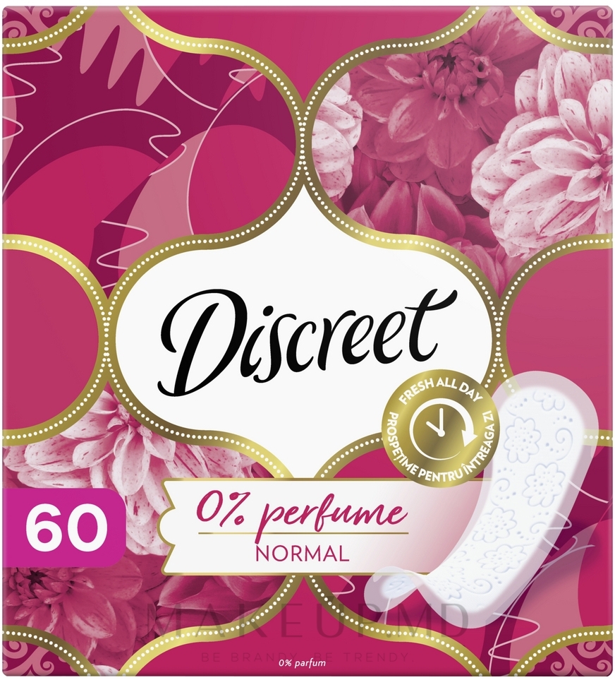 Absorbante zilnice Discreet Normal Plus, 60 buc.