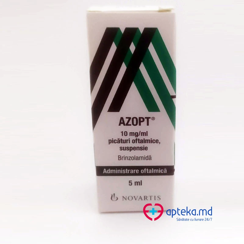 Azopt 10 mg/ml / 5 ml picături oftalmice, suspensie