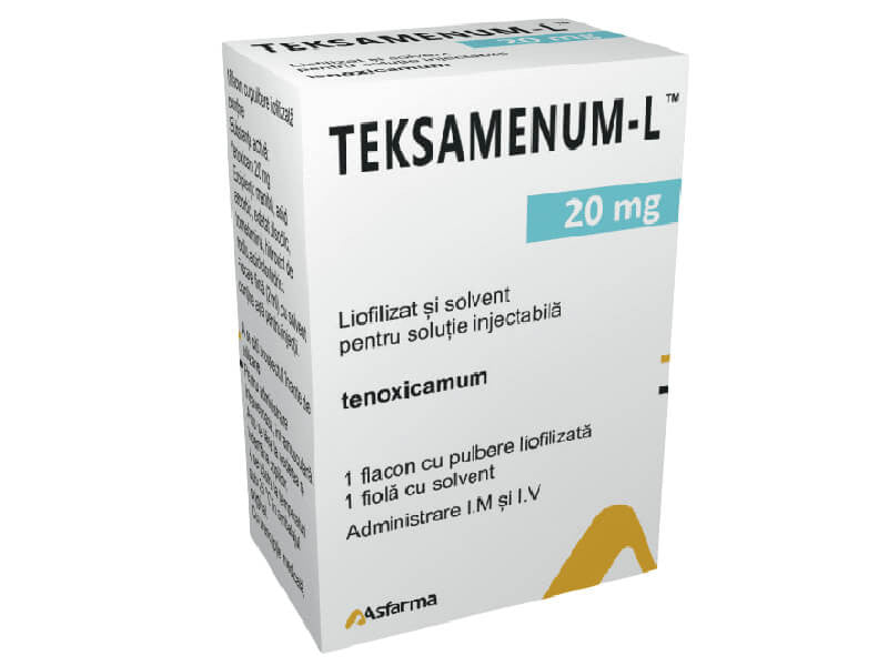 Teksamenum-L 20 mg / 2 ml pulbere şi solvent pentru soluţie injectabilă