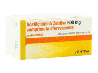 Acetilcisteină Zentiva 600 mg comprimate efervescente