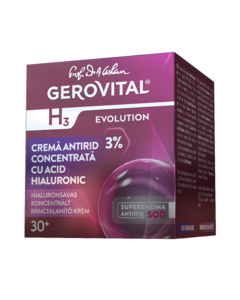 Farmec Gerovital H3 Evolution Antirid cu acid hialuronic 50 ml Cremă 1 comp