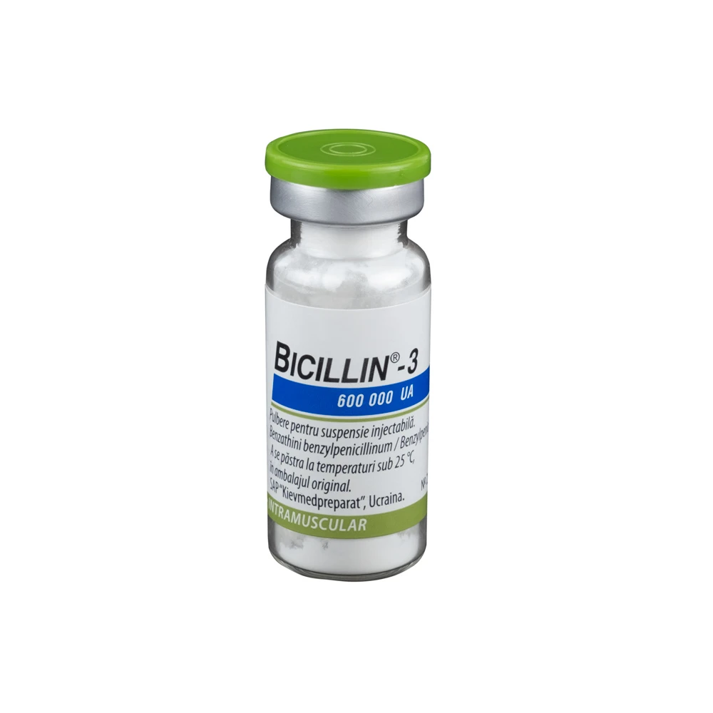 Bicillin-3 600000 UA pulbere pentru suspensie injectabilă
