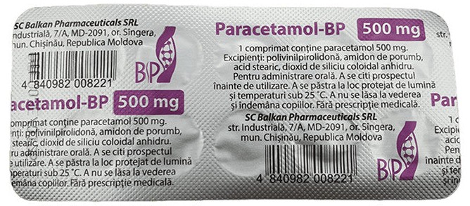 Paracetamol-BP 500 mg comprimate