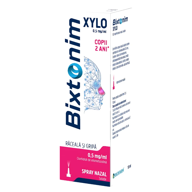 Bixtonim Xylo 0,5 mg/ml / 10 ml picături nazale, soluţie