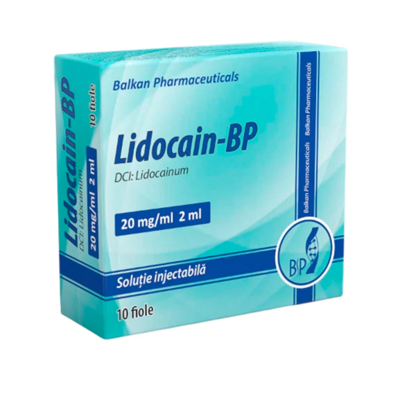 Lidocain-BP 20 mg/ml / 2 ml soluţie injectabilă