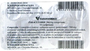 Paracetamol 500 mg comprimate