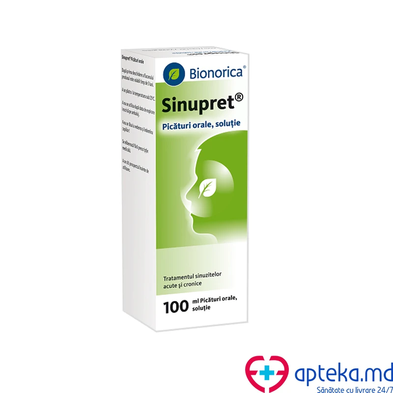 Sinupret 100 ml picături orale, soluţie