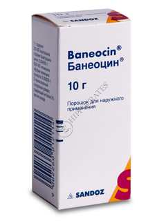 Baneocin 250 UI/5000 UI / 10 g pulbere cutanată