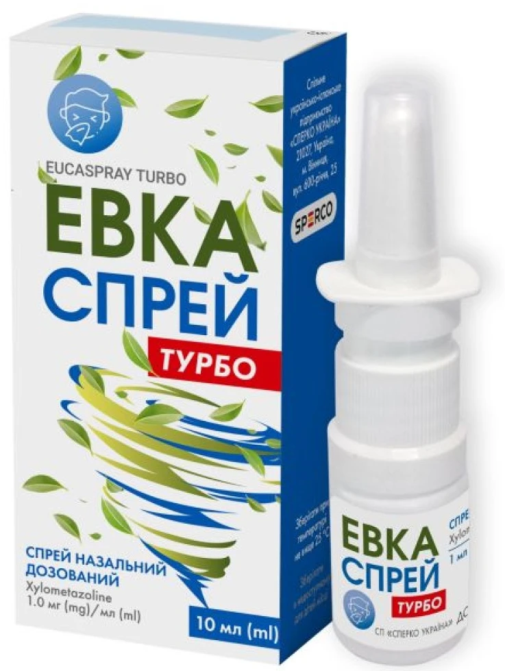 Eucasprey Turbo 1 mg/ml / 10 ml spray nazal, soluţie
