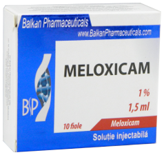 Meloxicam-BP 10 mg/ml / 1,5 ml soluţie injectabilă