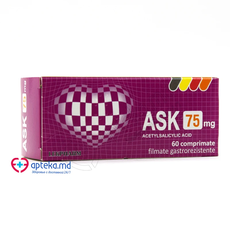 ASK 75 mg comprimate gastrorezistente