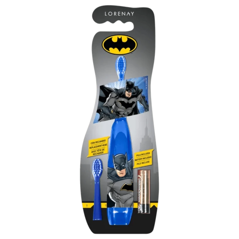 LORENAY Batman Pereute pentru dinti electrice Electric Toothbrush with Replacement Head & Battery