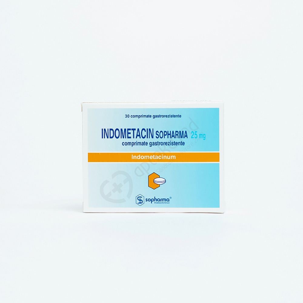 Indometacin Sopharma 25 mg comprimate gastrorezistente
