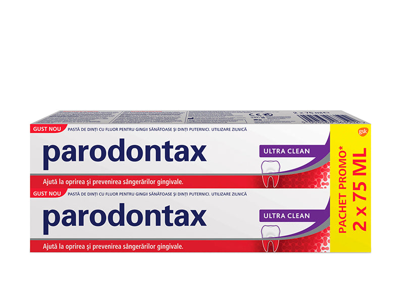 GlaxoSmithKline Consumer Parodontax Pasta de dinti Ultra Clean 75ml duo pack 75 ml