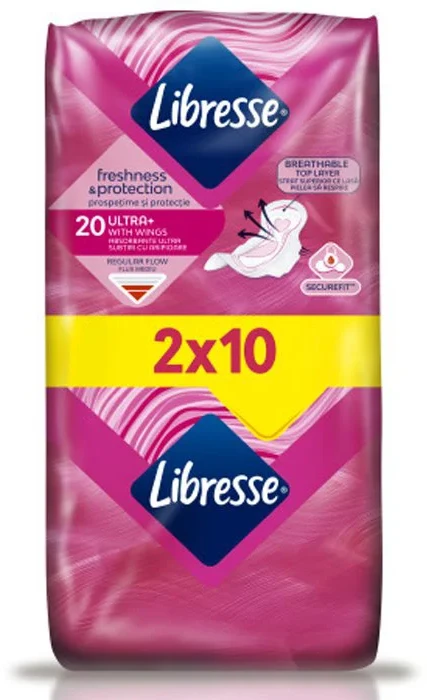Absorbante Libresse Freshness & Protection Ultra, 20 buc.