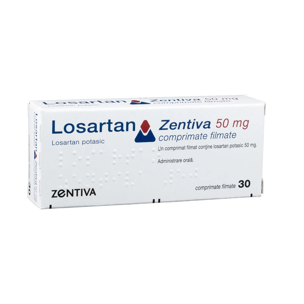 Losartan Zentiva 50 mg 50 mg comprimate filmate