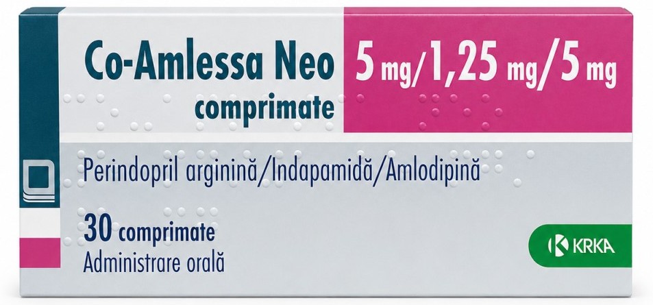 Co-Amlessa Neo 5 mg/1,25 mg/5 mg comprimate