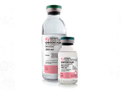 Ofloxacină 2 mg/ml / 100 ml soluţie perfuzabilă