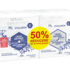 Farmec Gerovital H3 Hyaluron C antirid de zi+antirid de noapte Cremă 1 comp