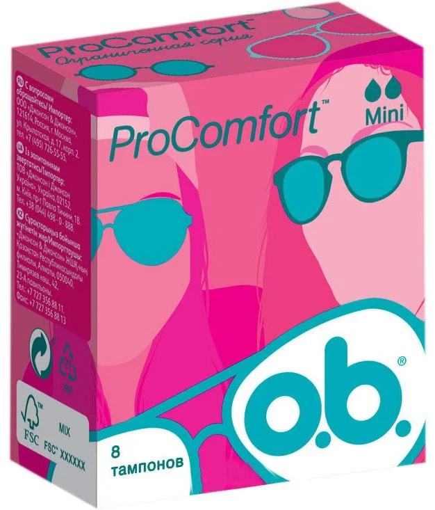 o.b. Tampoane OB Pro Comfort Mini, 8 buc.