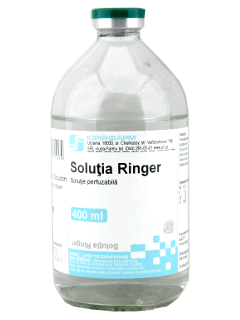 Ringer 8,6 mg/0,3mg/0,322mg/ml / 400 ml soluţie perfuzabilă