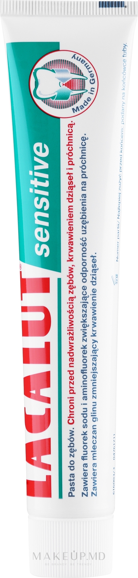 Lacalut Зубная паста "Sensitive" Lacalut 75 ml