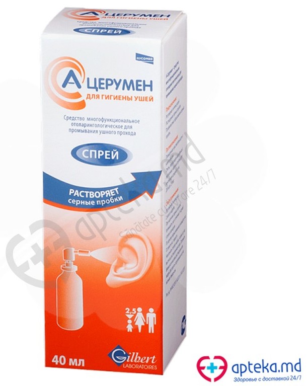 A-Cerumen 40 ml spray auricular